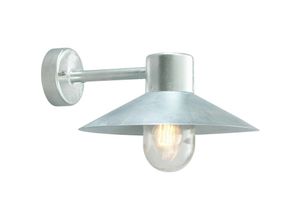 5024005448006 - Elstead - 1 Licht Outdoor Fisherman Dome Wandlaterne Licht verzinkt IP55 E27