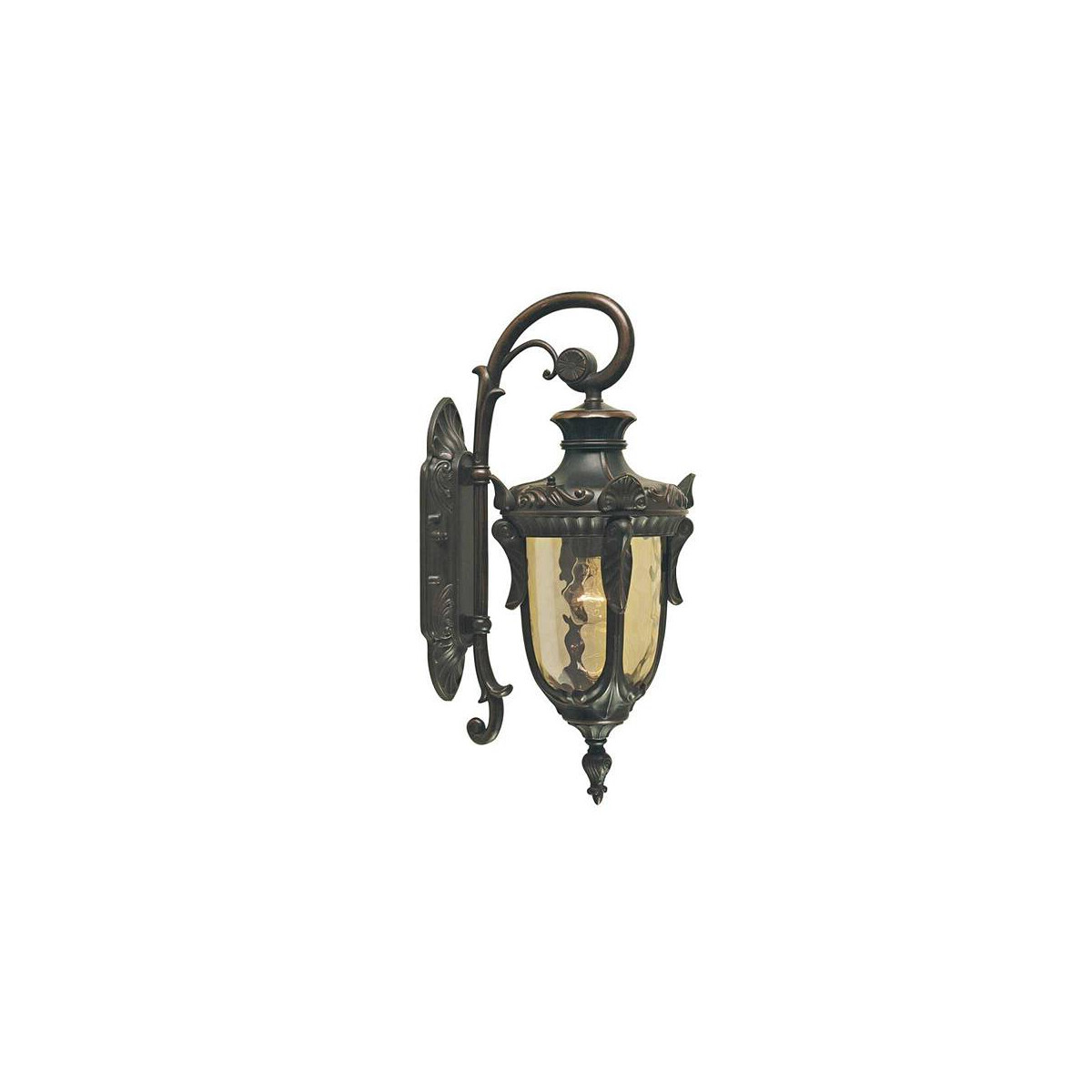 5024005455103 - Lighting PH2-S-OB Wandleuchte Philadelphia 1xE27 100W Metall Altbronze Glas H43cm B17cm IP44 dimmbar - Elstead