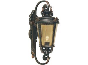 5024005456605 - Lighting BT1-L Wandleuchte Baltimore 1xE27 150W Stahl Bronze verwittert Glas H69cm B30cm IP44 dimmbar - Elstead