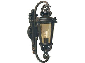 5024005456704 - Elstead - Lighting BT1-M Wandleuchte Baltimore 1xE27 100W Stahl Bronze verwittert Glas H55cm B225cm IP44 dimmbar