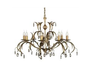 5024005465805 - Lighting LL8-ANT-BRZ Kronleuchter Lily 8xE14 H615 Ø90 - Elstead