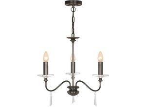 5024005476108 - Lighting FP3-OLD-BRZ Kronleuchter Finsbury Park E14 40W Stahl Glas Altbronze H45cm B55cm höhenverstellbar - Elstead