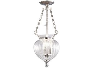 5024005477204 - Elstead - Lighting fp-p-s-pol-nckl Hängeleuchte Finsbury Park 3xE14 60W Glas Stahl Nickel poliert H42cm-62cm Ø22cm dimmbar höhenverstellbar