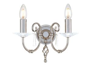 5024005483502 - Lighting AG2-POL-NICKEL Wandleuchte Aegean 2xE14 60W Stahl Nickel poliert H22cm B32cm dimmbar - Elstead