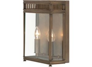 5024005490005 - Lighting HL7-M-DB Deckenleuchte Holborn 2xE14 60W Messing Bronze dunkel Glas H31cm L11cm B255cm IP44 dimmbar - Elstead