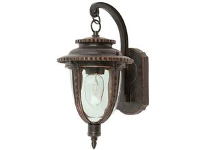 5024005493600 - Lighting STL2-M-WB Wandleuchte St Louis 1xE27 100W Metall Bronze verwittert Glas H40cm B185cm IP44 dimmbar - Elstead