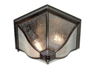 5024005494706 - Lighting NE8-M Deckenleuchte New England 2xE27 60W Aluminium-Druckguss Bronze verwittert H20cm Ø36cm IP44 dimmbar - Elstead