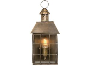 5024005507406 - Elstead - Lighting hyde-park-br Wandleuchte Hyde Park 1xE27 100W Messing Glas H465cm B21cm IP44 dimmbar