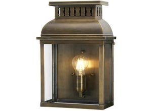 5024005508304 - Elstead Lighting WESTMINSTER-BR Wandleuchte Westminster 1xE27 100W Altmessing Glas H375cm B26cm IP44 dimmbar