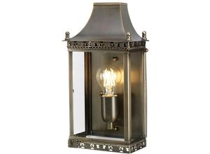 5024005509103 - Lighting regents-park-br Wandleuchte Regents Park 1xE27 100W Altmessing Glas H35cm B185cm IP44 dimmbar - Elstead