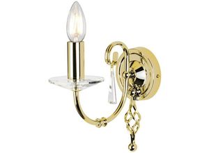 5024005509400 - Lighting AG1-POL-BRASS Wandleuchte Aegean 1xE14 60W Stahl Messing poliert H22cm B10cm dimmbar - Elstead