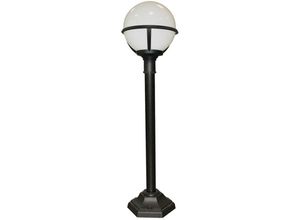 5024005517603 - Lighting glenbeigh-pillar Wegeleuchte Glenbeigh 1xE27 Polymer Polycarbonat schwarz weiss H106cm Ø27cm IP44 - Elstead