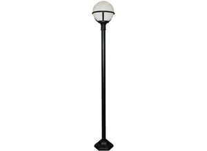 5024005517702 - Lighting glenbeigh-post Laterne Glenbeigh 1xE27 Polymer Polycarbonat schwarz weiss H181cm Ø27cm IP44 - Elstead