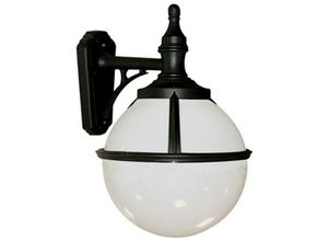 5024005517801 - Lighting glenbeigh-wall Wandleuchte Glenbeigh 1xE27 100W Polymer Polycarbonat schwarz weiss H44cm B27cm IP44 dimmbar - Elstead