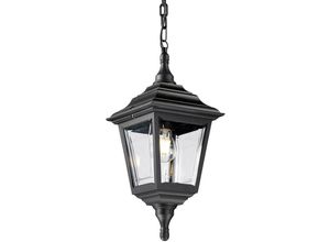 5024005520603 - Lighting kerry-chain Hängeleuchte Kerry 1xE27 100W Polymer Polycarbonat schwarz H625-73cm Ø205cm IP44 dimmbar höhenverstellbar - Elstead