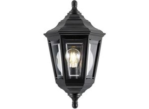 5024005521204 - Lighting kinsale-flush Wandleuchte Kinsale 1xE27 100W Polymer Polycarbonat schwarz H44cm B25cm IP44 dimmbar - Elstead