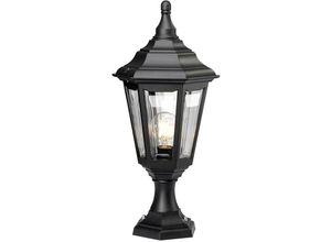 5024005521303 - Lighting kinsale-ped-por Sockelleuchte Kinsale 1xE27 Polymer Polycarbonat schwarz H51cm Ø23cm IP44 - Elstead