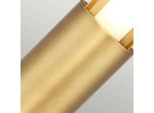 5024005524618 - Lighting paignton-b-brass Wegeleuchte Paignton E27 18W IP55 Messing mattiertes Glas antik Messing B102cm Ø102cm - Elstead