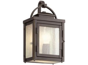 5024005571117 - Kl-carlson-s-rz Wandleuchte Carlson E27 25W IP44 Aluminium Bronze gerieben Glas klar B157cm Ø157cm dimmbar - Kichler