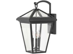 5024005575016 - Elstead - Lighting QN-ALFORD-PLACE2-L-MB quintiesse Wandleuchte Alford Place E14 3x40W IP44 Aluminium schwarz Glas klar H537cm B305cm dimmbar