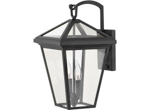 5024005575115 - Elstead - Lighting QN-ALFORD-PLACE2-M-MB quintiesse Wandleuchte Alford Place E14 2x40W IP44 Aluminium schwarz Glas klar H459cm B254cm dimmbar