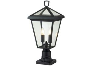 5024005575313 - Lighting QN-ALFORD-PLACE3-M-MB quintiesse Wegeleuchte Alford Place E14 2x40W IP44 Aluminium schwarz Glas klar H514cm Ø254cm - Elstead