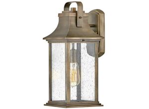 5024005581918 - Elstead - Lighting qn-grant-m-bu quintiesse Wandleuchte Grant E27 1x40W IP44 Aluminium Bronze brüniert Glas klar H426cm B184cm dimmbar