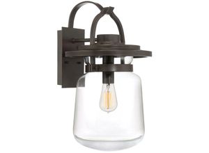 5024005586319 - Elstead - Lighting qn-lasalle-l-wt quintiesse Wandleuchte Lasalle E27 1x40W IP44 Aluminium Bronze Glas klar H492cm B28cm dimmbar