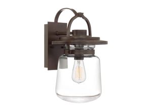 5024005586418 - Elstead Lighting QN-LASALLE-M-WT QUINTIESSE Wandleuchte Lasalle E27 1x40W IP44 Aluminium Bronze Glas klar H393cm B228cm dimmbar