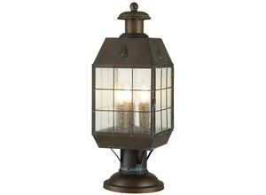 5024005587019 - Elstead - Lighting QN-NANTUCKET3-L-AS quintiesse Wegeleuchte Nantucket E14 3x40W IP44 Altmessing Glas klar L19cm H569cm Ø19cm