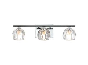 5024005589211 - Elstead - Lighting QN-REGALIA3-PC-BATH quintiesse Wandleuchte Regalia 3 x 3W led G9 IP44 3000K Stahl Chrom poliert Kristallglas klar H152cm B55cm