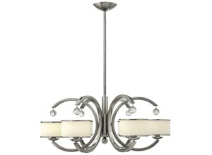 5024005589907 - Pendant Multi Arm with Shade 6x E14 Light Brushed Nickel Pendelleuchte Multi Arm mit Schirm 6x E14 Helles Nickel gebürstet