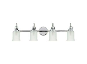 5024005596912 - QZ-SWELL4-PC-BATH Badezimmerleuchte Swell G9 led 35W IP44 Stahl Glas Chrom poliert L171cm B813cm Ø813cm - Quoizel