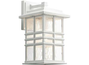 5024005677116 - Kichler KL-BEACON-SQUARE-M-WHT Wandleuchte Beacon Square 1xE27 40W Komposit weiß Glas H359cm B203cm IP44 dimmbar