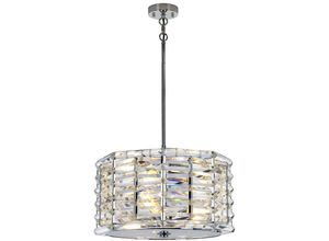 5024005682417 - Lighting SHOAL-4P Hängeleuchte Shoal 4xE27 60W Stahl Nickel poliert Kristall Glas H439cm-1394cm Ø481cm dimmbar höhenverstellbar - Elstead 5024005682417 - Lighting SHOAL-4P Hängeleuchte Shoal 4xE27 60W Stahl Nickel poliert Kristall Glas H439cm-1394cm Ø481cm dimmbar höhenverstellbar - Elstead