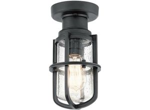 5024005682813 - Kichler kl-suri-f Laterne suri 1xE27 40W Verbundwerkstoff mit UV-Schutz schwarz strukturiert gesätes Glas H278cm B14cm IP44