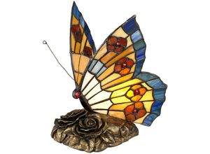 5024005683315 - Quoizel qz-obutterfly-tl Tischleuchte obutterfly Tiffany Animal Lamps 1x3W led G9 Bronze Glas H23cm L18cm B145cm 3000K im Tiffany-Stil