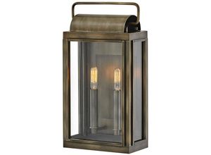 5024005704317 - Hk-sag-harbor-m-bu Wandleuchte Sag Harbor E14 40W IP44 Aluminium klares Glas Bronze brüniert lackiert B228cm Ø228cm dimmbar - Hinkley