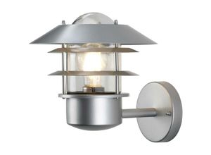 5024005706700 - Lighting helsingor Wandleuchte Helsingor 1xE27 60W Edelstahl silber H236cm B218cm IP44 dimmbar - Elstead