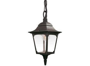 5024005706823 - Elstead Lighting CP9-BLACK Hängeleuchte CHAPEL E27 1x60W IP44 Aluminiumguss schwarz Glas klar H57-104cm B23cm Ø205cm dimmbar