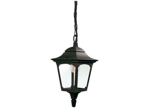 5024005706830 - Lighting CPM9-BLACK Hängeleuchte chapel mini E27 1x60W IP44 Aluminiumguss schwarz Glas klar H495-965cm Ø17cm dimmbar - Elstead