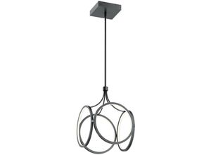 5024005709916 - Lighting qn-ciri-p-mbk quintiesse Hängeleuchte Ciri led 45W 3000K Aluminium mattschwarz H724cm-180cm L356cm B356cm höhenverstellbar - Elstead