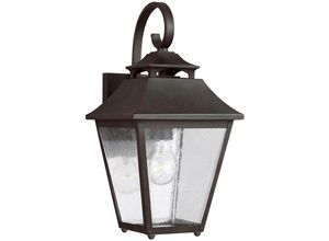 5024005713210 - Feiss - FE-GALENA2-M-SBL Wandleuchte Galena E27 40W IP44 Stahl Glas Zobel B203cm Ø203cm dimmbar