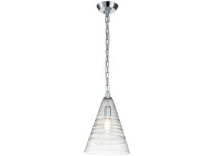 5024005714712 - Elstead Lighting QN-ELMORE-P-PC QUINTIESSE Hängeleuchte Elmore E27 1x40W Stahl Chrom poliert Glas klar dekorativ H594cm-2151cm Ø295cm dimmbar