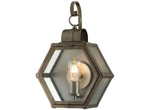 5024005721710 - Elstead - Lighting qn-heath-m-bu quintiesse Wandleuchte Heath E27 1x40W IP44 Aluminium Bronze brüniert Glas klar H48cm B331cm dimmbar