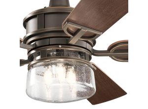 5024005728313 - 5 Blade 132cm Ceiling Fan with LED Light Olde Bronze Remote Control 5 Flügel 132 cm Deckenventilator mit LED-Licht Olde Bronze Fernbedienung