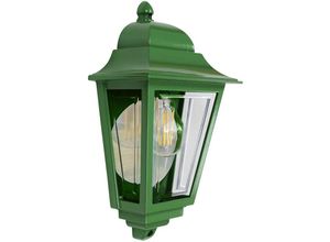 5024005768432 - Lighting DECO-LANE7-GREEN Wandleuchte deco lane 1xE27 60W IP44 Aluminium grün Polycarbonate klar H325cm B193cm dimmbar - Elstead