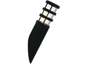 5024005801900 - Lighting HORNBAEK-W2 Wandleuchte Hornbaek 1xE27 60W Edelstahl schwarz H391cm B9cm IP44 dimmbar - Elstead