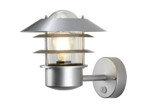 5024005900207 - Lighting helsingor-pir Wandleuchte Helsingor 1xE27 60W Edelstahl silber dimmbar H236cm B218cm IP44 mit Sensor - Elstead