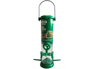 5024160658746 - Große Vogelfutterstation zum Aufhängen Futterstation Futtersäule Futtersilo bis zu 420g Volumen ca 29x85cm Vogelfutterspender - Gardman